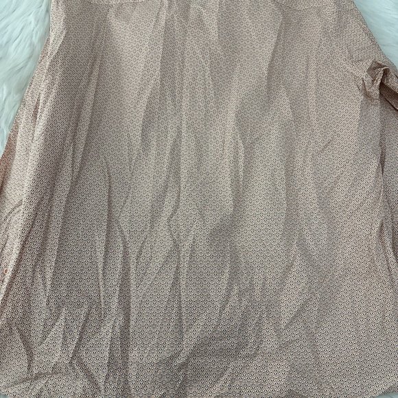 Johnston & Murphy mens L orange geo pattern button down shirt long sleeve - Picture 9 of 10